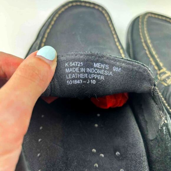 Rockport Men's Slip-on Black Leather Driving Loafers 9M - Picture 7 of 8